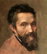 Michelangelo Buonarroti on the walls of Ferrara
