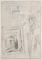 Giorgio de Chirico, Studio per “Les jeux du savant”, 1917 (Collezione Privata) 