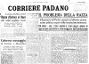 Prima pagina del quotidiano ferrarese 