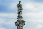 Statua marmorea di Ludovico Ariosto. Foto di Silvia Franzoni, gennaio 2015